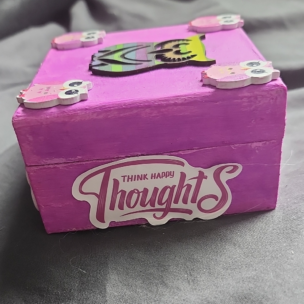 Purple Owl Decor Box with Pen - Picture 5 of 8